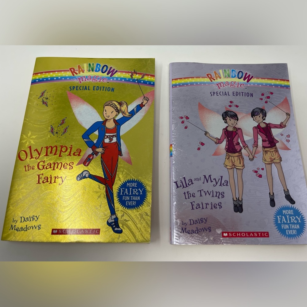 RAINBOW MAGIC FAIRIES: Two (2) Special Edition Paperback Books by Daisy Meadows